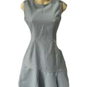 Reiss Periwinkle Blue Asymmetrical hemline dress SIZE 4